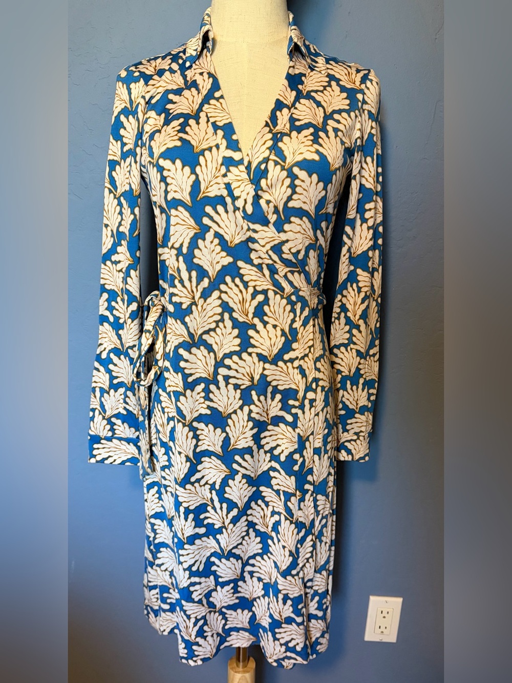 Diane Von Furstenberg Jeanne Wrap Silk Dress